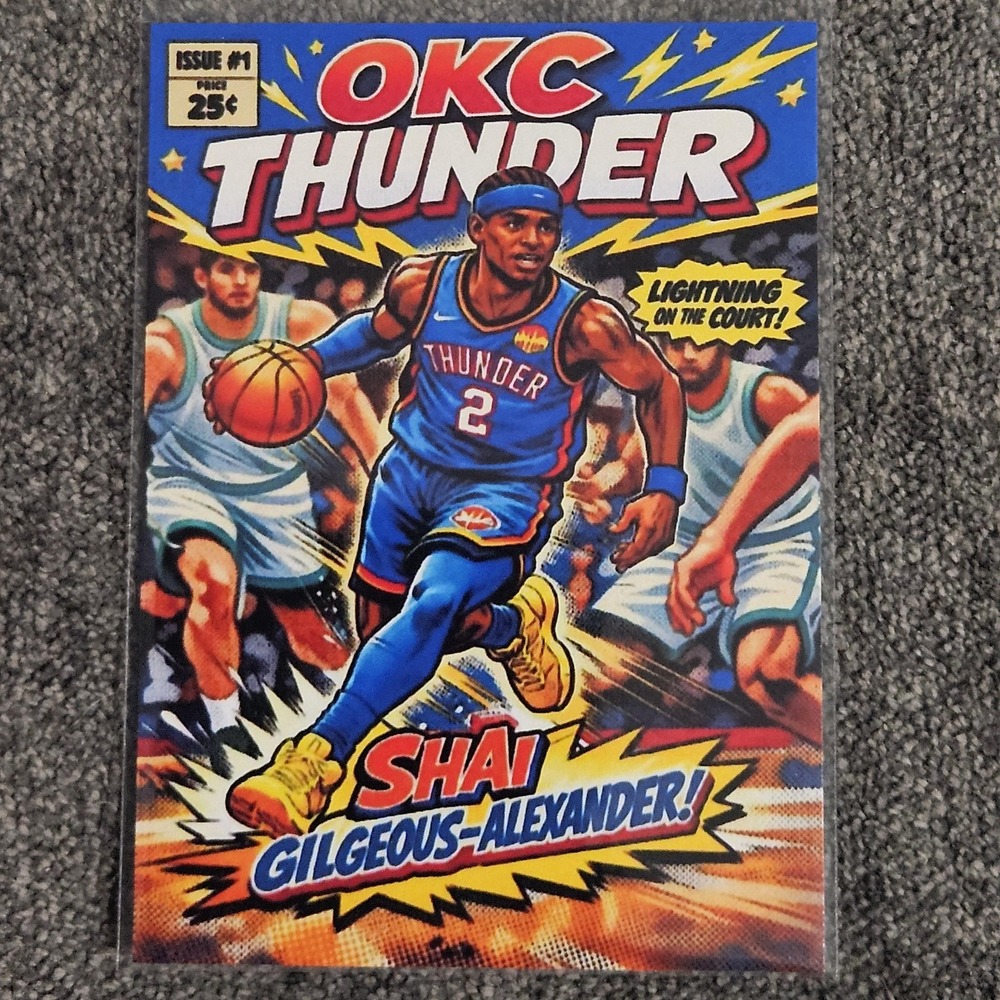 Shai Gilgeous-Alexander CUSTOM Basketball Card OKC‎ Thunder